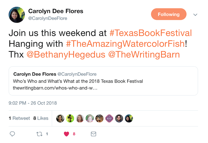 Carolyn Dee Flores texas book festival bethany hegedus austin texas events