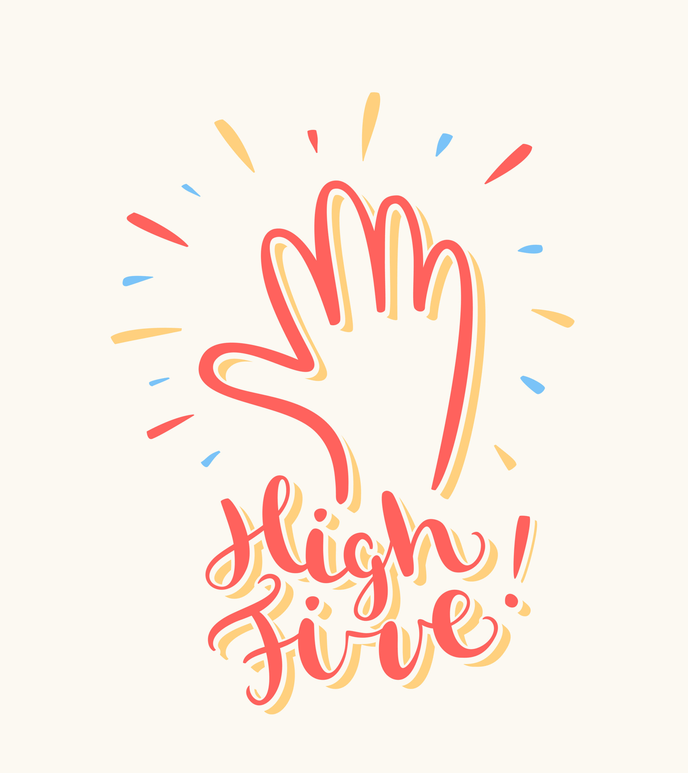 high five graphic